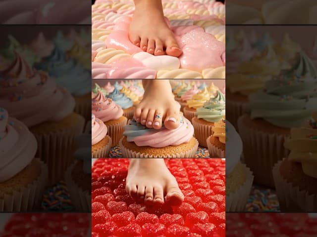 Candyland thumbnail foot on food