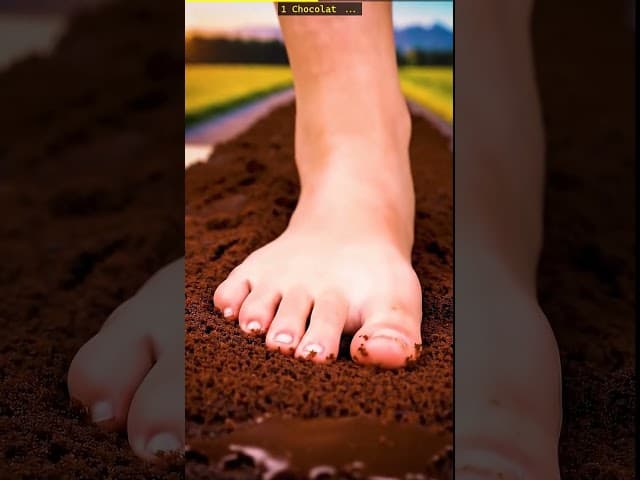 Chocolat Cake thumbnail foot on food