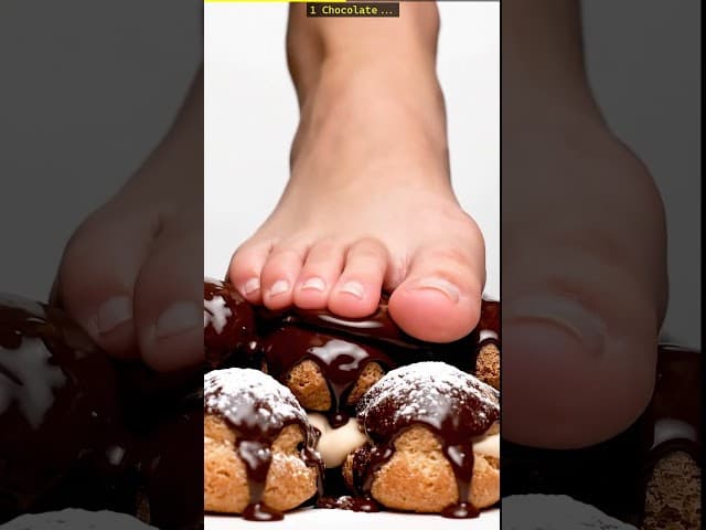 Chocolate Profiteroles thumbnail foot on food